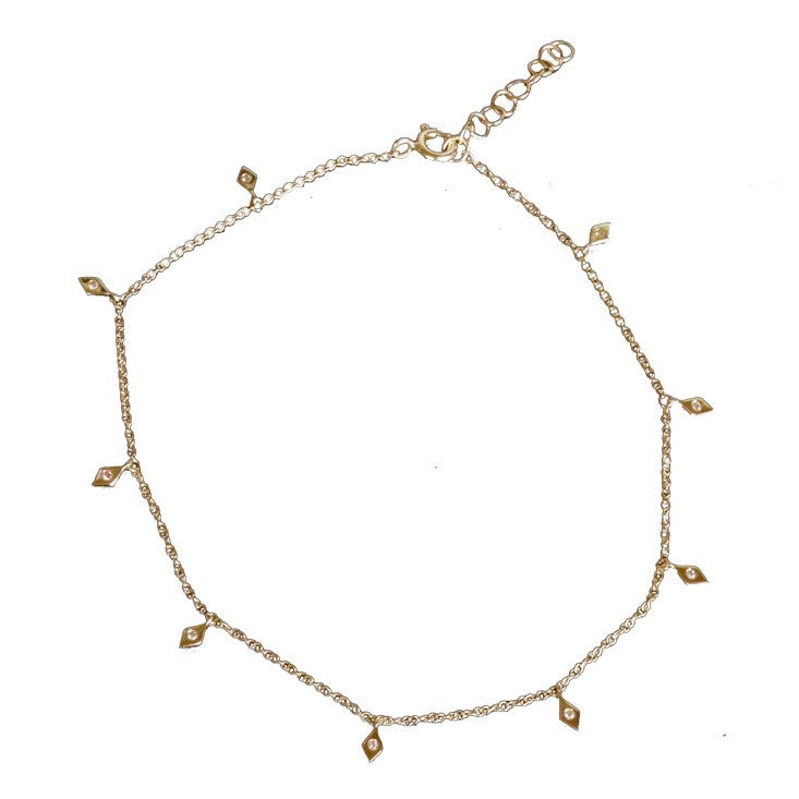 Diamond Daggers Anklet