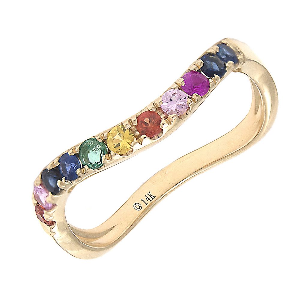 Rainbow Curve Ring
