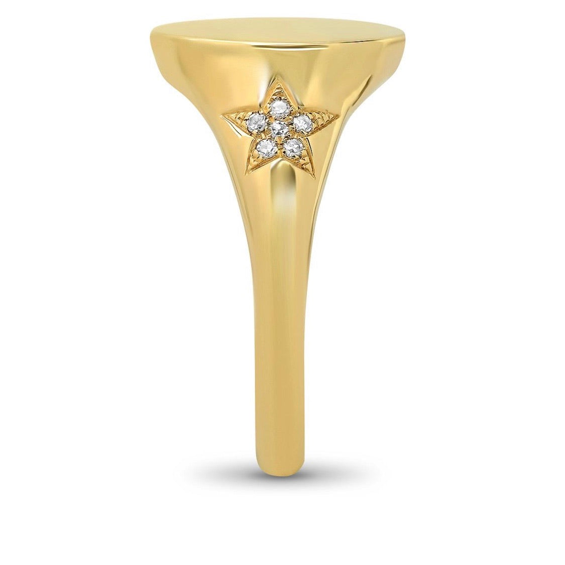 Pavé Stars Signet Ring